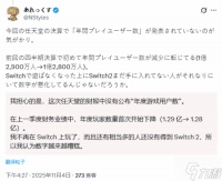 任天堂未公布年度游玩用户数 股东质疑老玩家流失