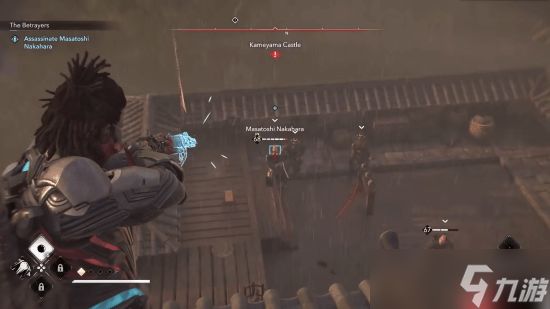 《刺客信条:影》遥远未来太壮 弥助拿赛博激光枪杀敌