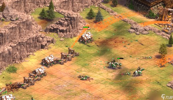 帝国时代2攻城武器怎么打