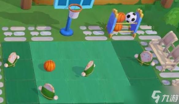 摩尔庄园篮球场获取