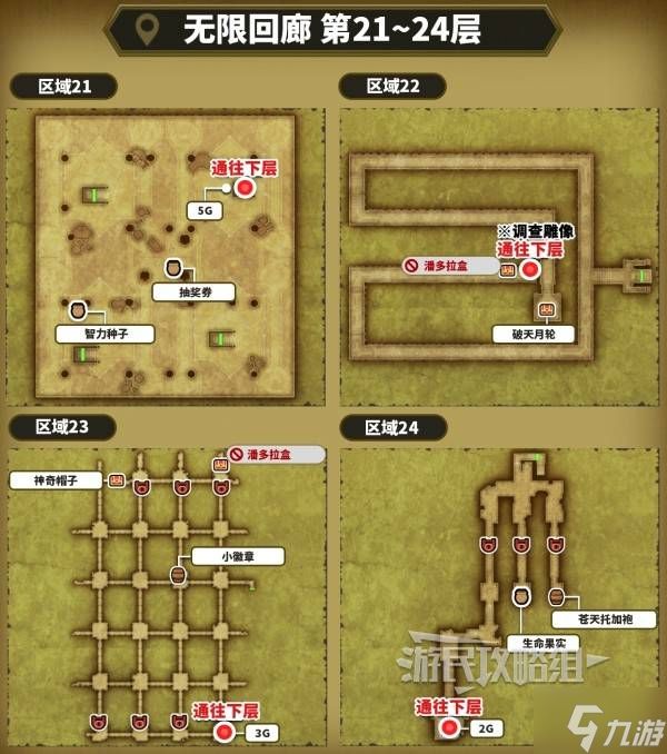 《勇者斗恶龙2重制版》无限回廊全地图宝箱位置一览 无限回廊宝箱在哪