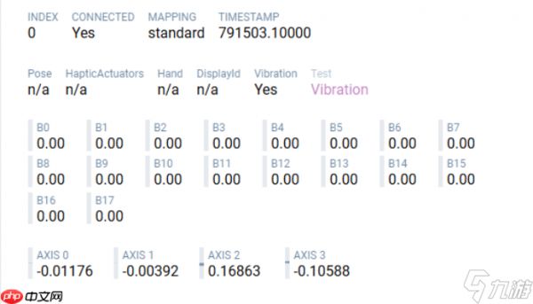 手柄测试网页数据说明 手柄按键延迟与灵敏度基准解析