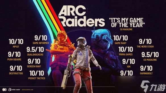 《Arc Raiders》媒体赞誉图公布:多家媒体打出满分!