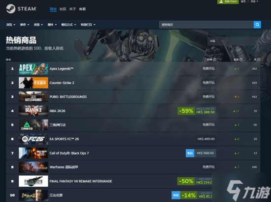 皇帝影游发售！《江山北望》登steam热销榜第10