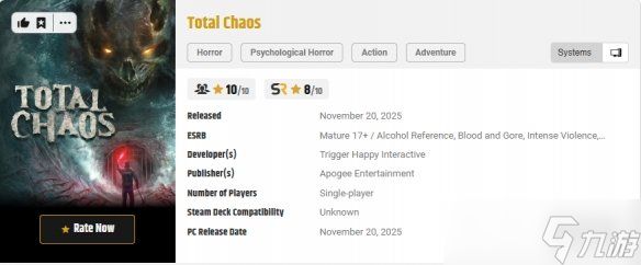 《寂静岭》作曲家助力! 《完全混乱》获媒体高分盛赞