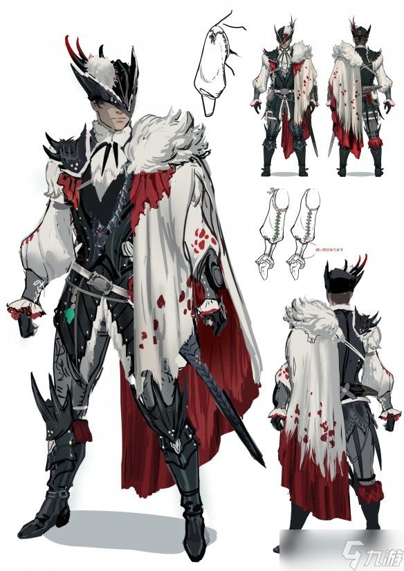 《怪物猎人：荒野》刺花蜘蛛原画 哥特风裙底藏花海