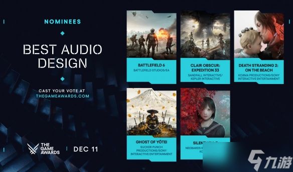 TGA25:《战地风云6》获得年度最佳音效设计!
