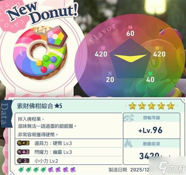 《宝可梦传说ZA》DLC彩虹甜甜圈食谱分享