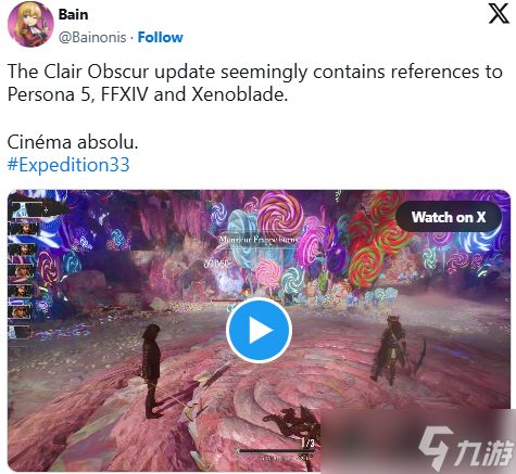 年度游戏《光与影:33号远征队》彩蛋致敬经典RPG