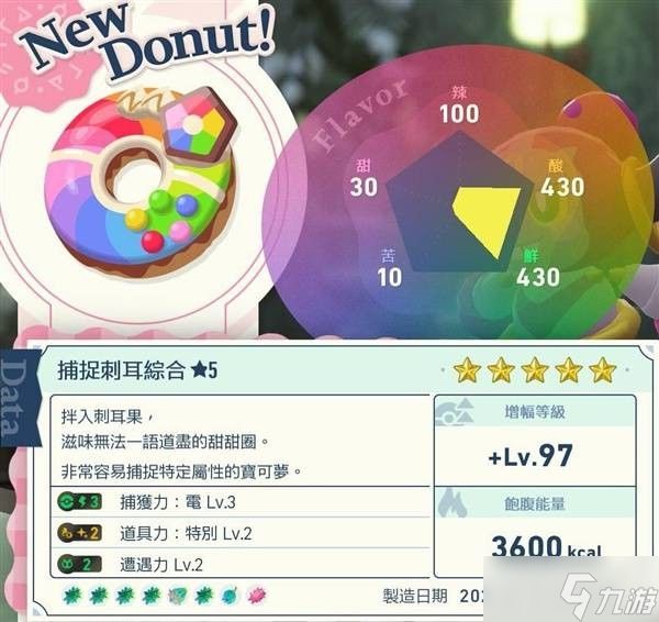 分享宝可梦传说ZA里的彩虹甜甜圈食谱