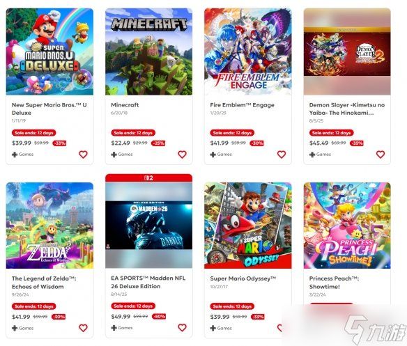 任天堂美服"假日精选"促销开启! 多款游戏折扣力度惊人
