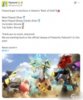 幻兽帕鲁两年热度不减，四登Steam年度合集