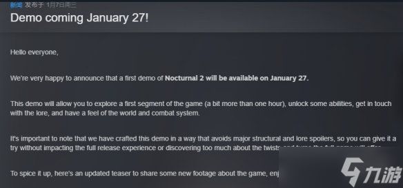 超一小时体验！《离火长明2》试玩1月27日上线Steam