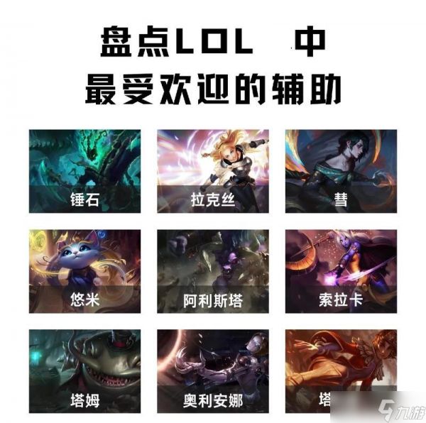 英雄联盟中各辅助英雄的特点是什么?