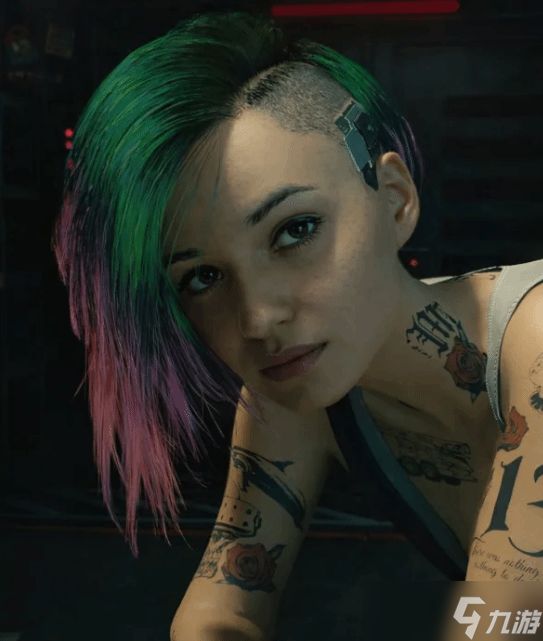 玩家为《赛博朋克2077》女角色卸妆：素颜好像更美了！