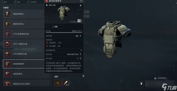 三角洲行动红色防弹衣是几甲