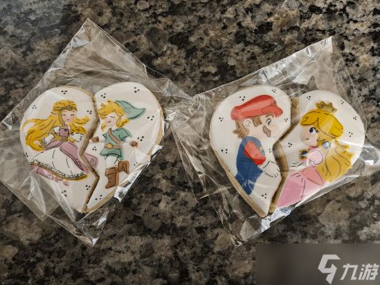 玩家情人节收妻子定制游戏主题心形饼干,甜蜜与情怀双满分