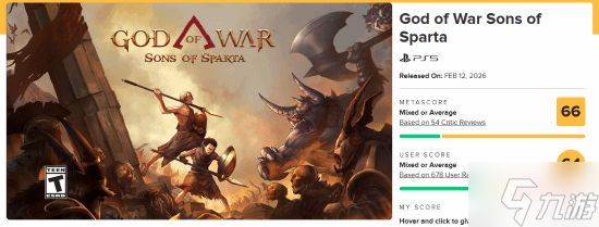 评分还在降!《战神》新作M站降至66分 用户给6.1分