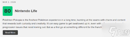 《宝可梦:pokopia》M站90分!近年最新鲜的宝可梦体验