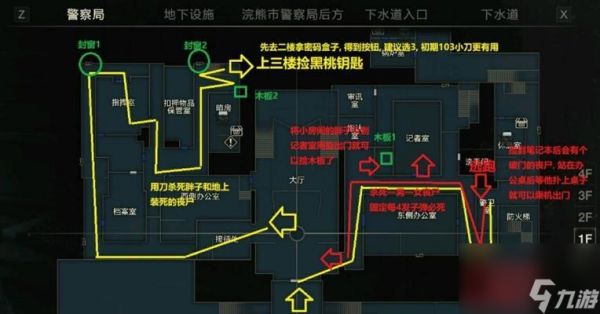 生化危机2双人模式钥匙位置？