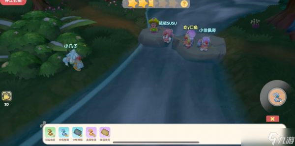 摩尔庄园怎么一下子钓五条鱼