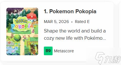 M站89分横扫！NS2独占《宝可梦》获Fami通39分