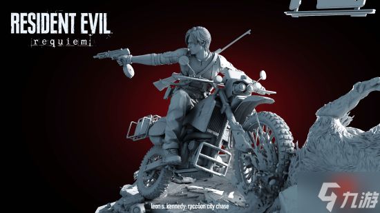 《生化危机9》里昂名场面雕像来了！丧尸喷涌太下饭