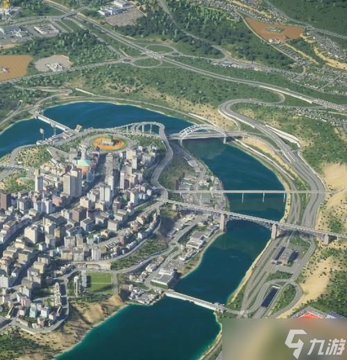 以城市天际线为主题的圆形规划设计(创意游戏中的圆形城市天际线设计)