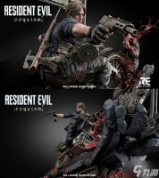 《生化危机9》里昂名场面雕像来了 丧尸喷涌太下饭