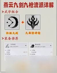 燕云十六声九剑九枪流派怎么构筑