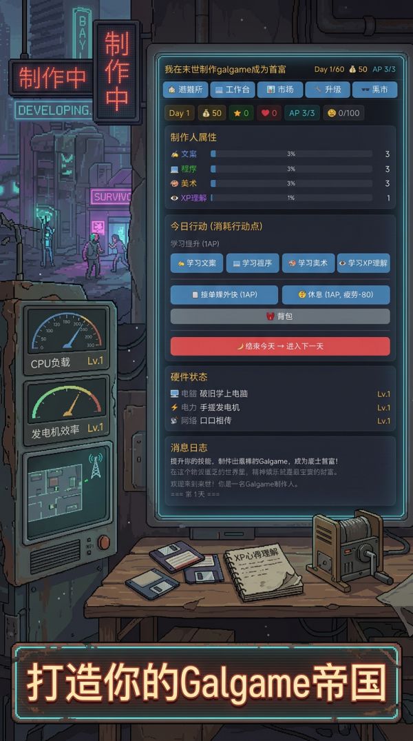 我在末世制作Galgame成为首富什么时候出 公测上线时间预告