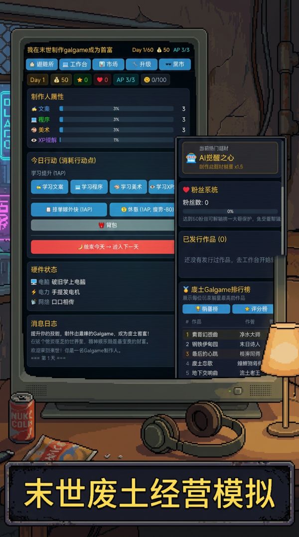 我在末世制作Galgame成为首富什么时候出 公测上线时间预告