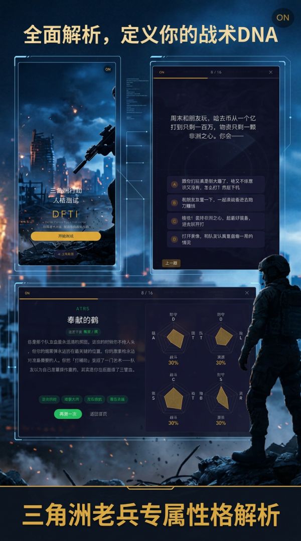 三角洲行动人格测试好玩吗 三角洲行动人格测试玩法简介