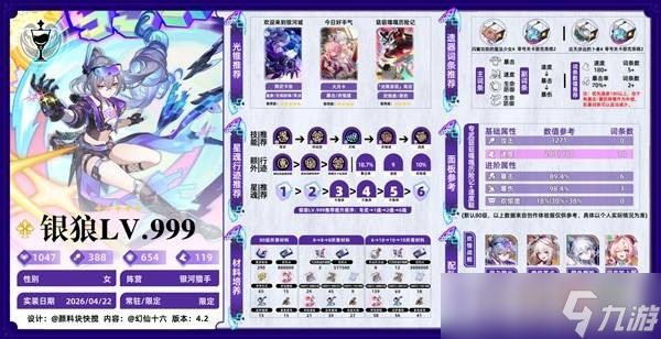 崩坏星穹铁道银狼LV999培养攻略