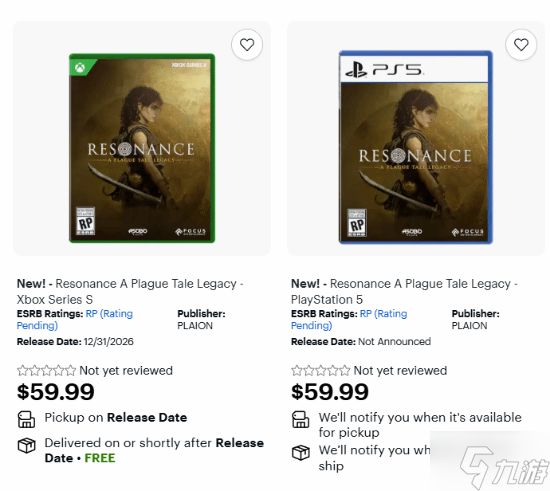 支持中配！《共鸣：瘟疫传说传承》实体版60美元预售开启