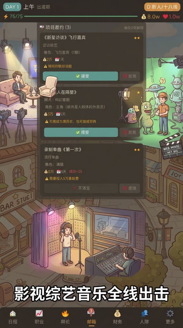 明星模拟器：今天也要耍大牌好玩吗 明星模拟器：今天也要耍大牌玩法简介