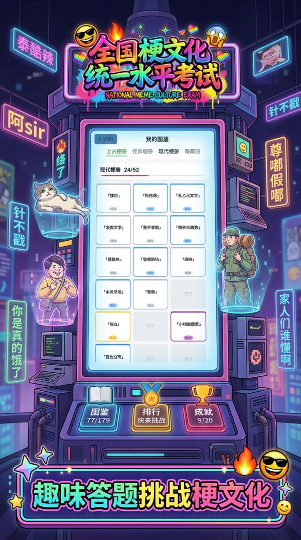 全国梗文化统一水平考试什么时候出 公测上线时间预告