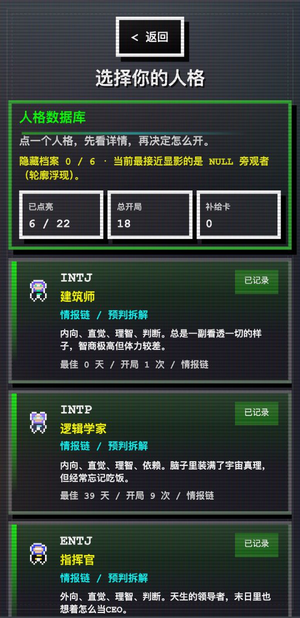 16人格生存日记好玩吗 16人格生存日记玩法简介