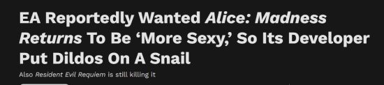 EA提出爱丽丝：疯狂回归硬核需求！开发者硬刚EA当场闭嘴