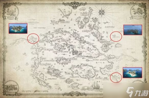 《刺客信条4：黑旗RE》地图泄露：将整合原DLC岛屿！